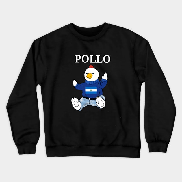 Polio bear flag of El Salvador Crewneck Sweatshirt by Duendo Design